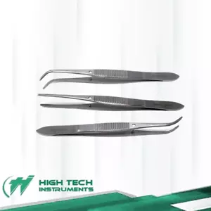 3 APÓSITO PARA OJOS IRIS SERRADO 4" RECTO+CURVO+COMPLETO CURVO ACERO INOXIDABLE CE - Imagen 1 de 4