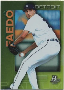 Alex Faedo 2020 BOWMAN PLATIN BASEBALL Top Perspektiven Chartreuse #TOP-27 Tiger - Bild 1 von 2