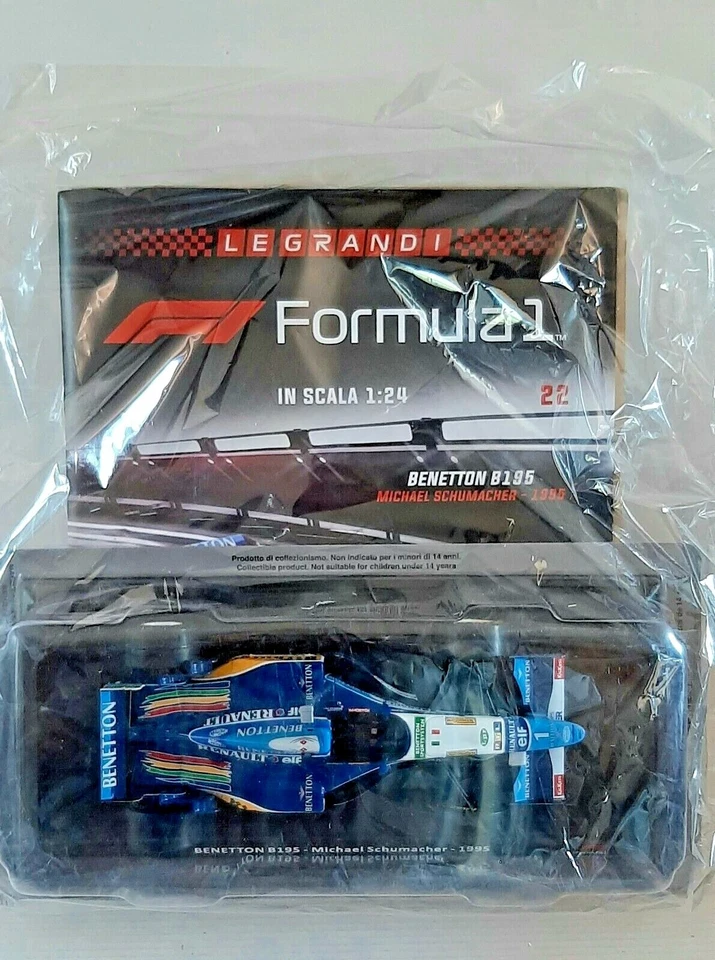 BENETTON B195 MICHAEL SCHUMACHER 1995 CON FASCICOLO N.22 CENTAURIA SCALA 1/24 - Immagine 1 di 1