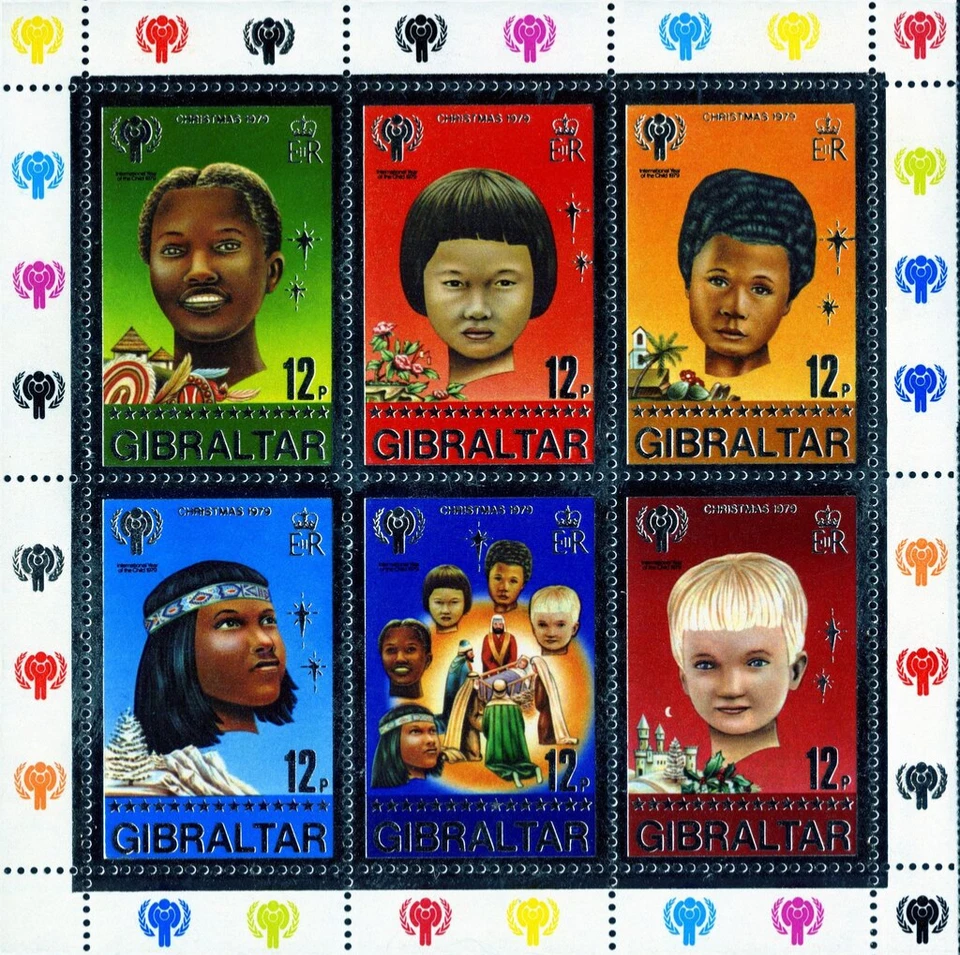 Gibraltar #SG423a MNH M/S 1979 UNICEF IYC World Children [385] Foto 1 de 1