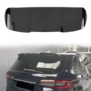 Gloss Black Roof Spoiler Tail Lip Wing Bar Trim Fit 2019-2025 BMW X5 X5M G05 - Picture 1 of 5