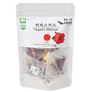 [GAGOPA] Té de hierbas de hibisco orgánico 100 % puro, 1,5 g x 10 bolsitas de té (paquete de 3, 30ea) - Imagen 1 de 7