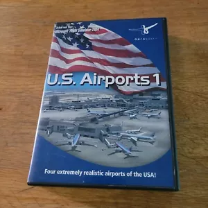 US Airports 1 (2004) PC CD ROM Microsoft Flight Simulator Add-On Aerosoft Insert - Picture 1 of 5