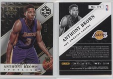 2015-16 Panini Limited Spotlight Gold /25 Anthony Brown #172 Rookie RC
