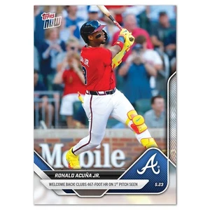2025 Topps Now - #204 - Ronald Acuna Jr - Braves Welcome Back HR - In Stock - Picture 1 of 2