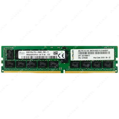 IBM-Lenovo 32GB DDR4-2666 PC4-21300 RDIMM 4X77A13364 01PE569 Server Memory RAM - Image 1 of 2