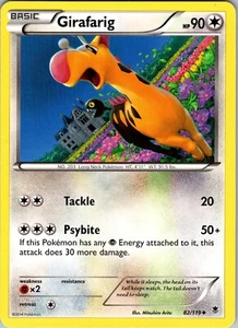 Pokemon TCG Girafarig XY Phantom Forces 82/119 Regular Uncommon Card NM - Picture 1 of 2