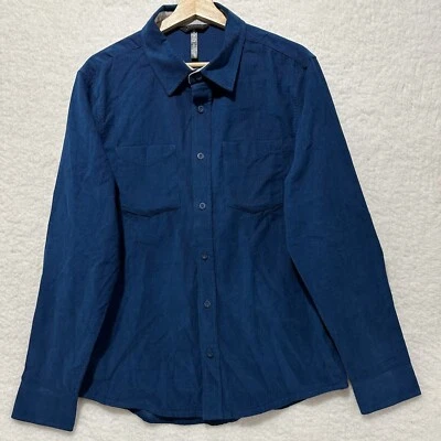 Jockey Men’s Outdoors Midnight Blue Long Sleeve Corduroy Shirt Size Medium - Image 1 of 4
