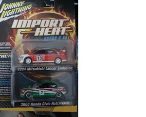 Johnny Lightning Mitsubishi Lancer & Honda Civic - Picture 1 of 1