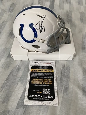 Pat McAfee Signed Official Indianapolis Colts Mini Helmet Autographed JSA COA - Image 1 of 4