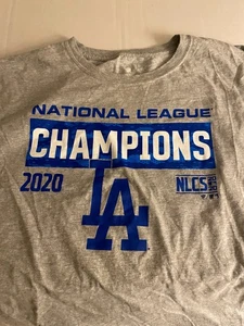 Los Angeles Dodgers 5XL grau Double Side T-Shirt 2020 NL Champions Baumwollmischung - Bild 1 von 6