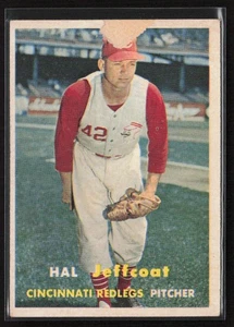 1957 Topps #93 Hal Jeffcoat (paper loss)(Low Grade) - Picture 1 of 2