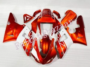 Kit de carenado de carrocería de inyección ABS naranja quemado blanco ABS apto para YZF R1 1998 1999 - Imagen 1 de 6