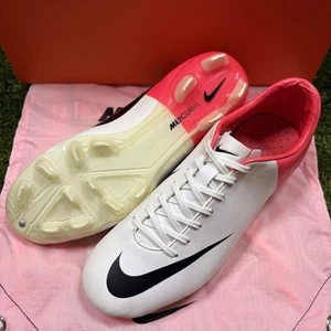 Nike Mercurial Vapor VIII HG-V JP25.5cm US7.5 Soccer Spikes HG Studs Logo White - Picture 1 of 6
