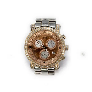 Aqua Master Stainless Steel & Diamond Men's Automatic Chronometer Watch - Picture 1 of 5