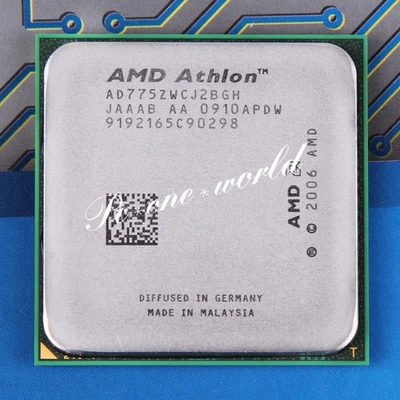 100% OK AD775ZWCJ2BGH AMD Athlon X2 7750 2.7 GHz Dual-Core Processor CPU AM2+ - Image 1 of 2