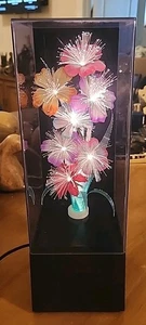 Vintage 1984 Fiber Optic Flower Light Lamp Music Box YS VA-187-607 Working K - Picture 1 of 14