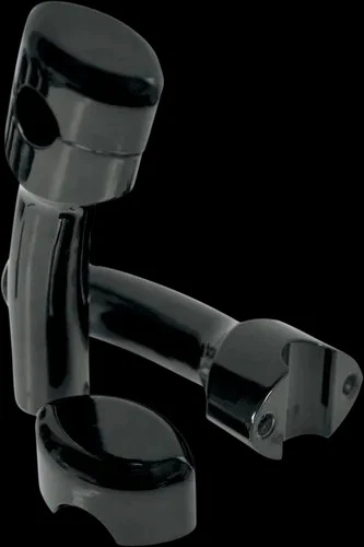 Elevador de manillar liso negro LA 5,5 pulgadas con retroceso Kawasaki Vulcan 900 06-19 Foto 1 de 3