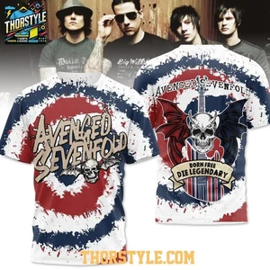 Avenged Sevenfold Born Free Die Legendary 3D T-Shirt - Picture 1 of 4