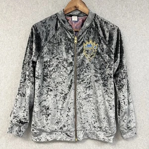 Disney Descendants Crushed Velvet Jacket Girls XLarge Satin Lined Dragon Crown - Picture 1 of 8
