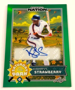 Daryl Strawberry 2025 Leaf Baseball Nation Saturday Park AUTO Autograph Card /5 - Picture 1 of 1