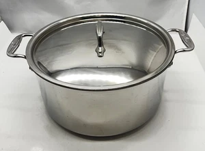 All Clad Stock pot Stainless Steel Non Stick W/Lid 8 Qt - Picture 1 of 14