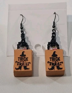 Halloween Trick Or Treat Earrings - Picture 1 of 8