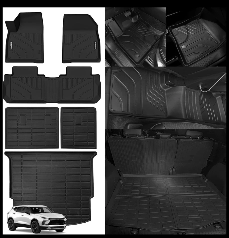 Alfombrillas forro de carga para todo tipo de clima para Chevrolet Chevy Blazer 2025 2024-2019  Foto 1 de 3