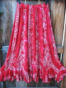 SALE! ART TO WEAR MISSION CANYON FLIRTY 30 SKIRT IN RUBY RED, OS, NWT! - Picture 1 of 3