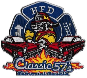 Houston Station 57 Classic 57's  Memorial Muscle  57 Chevy --NEW Fire Patch - Picture 1 of 1