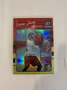 Deion Jones 2016 Donruss Optic ROOKIE #113 RED & YELLOW PRIZM Atlanta Falcons - Bild 1 von 2