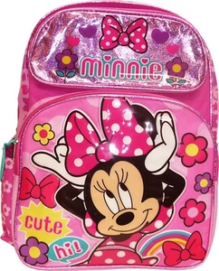 Disney Minnie Mouse 16 Zoll großer Schulrucksack Mädchen Buch Tasche - Bild 1 von 3