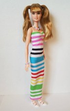 METALLIC LIGHT BLUE Dress FOR TALL /& Original fashionista BARBIE body
