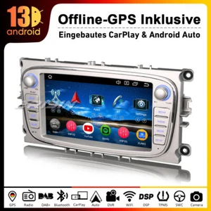 7"Android 13 Navi GPS DSP IPS WIFI Autoradio Ford Mondeo Focus C-Max Galaxy 64GB - Bild 1 von 16