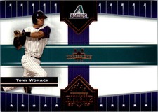 2005 Donruss Champions Impressions Orange Baseball Card #104 Tony Womack /75