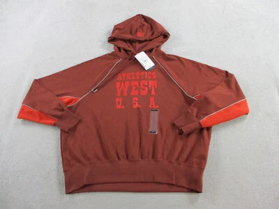 Nike Hoodie Womens Small Orange Athletics West USA Oversized Baggy Sweatshirt - Image 1 of 4