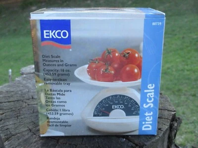 Báscula de alimentos dieta EKCO medidas en onzas y gramos nueva en caja Foto 1 de 2