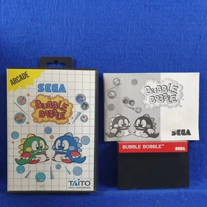 Master System BUBBLE BOBBLE *x Versión Sega PAL en caja y completa - Imagen 1 de 8