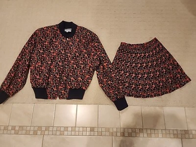 Chaqueta de golf/tenis Hana Sport vintage años 80 (XS-S) y falda (8) traje a cuadros verde Foto 1 de 4