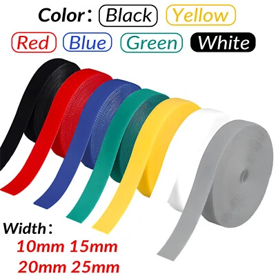 Sew On Hook & Loop Sewing/Stitch-On Fabric Tape Fastening Self Adhesive 10-25mm - Image 1 of 4