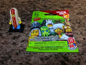 LEGO Serie 13 Minifigura SELLADO HOMBRE HOT DOG 71008 Traje Hombre Oscar NUEVO 2015 - Imagen 1 de 1
