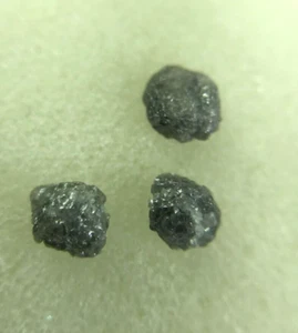 Earthmine Natural Diamond Lot 3 Pcs 1.11tcw Gray Sparkling Polyhedron Shape Ring - Foto 1 di 11