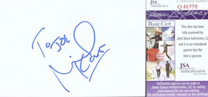 MICHAEL KEATON Signed Autograph 4x6 Index Card JSA Batman Bruce Wayne