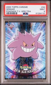 PSA 9 GENGAR FOIL SPECTRA #94 POKEMON T.V. Topps Chrome Englisch 2000! - Bild 1 von 3
