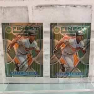 1995 Topps Finest Baseball Manny Ramirez #4 2 Card Lot - Picture 1 of 5
