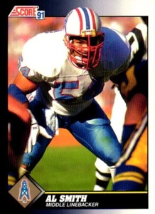 1991 Score Football Card #490 Al Smith Oilers - Picture 1 of 2