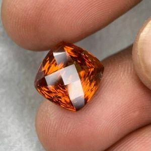 5.79 Cts | natural loose" Hessonite garnet | Orangy Red | Cushion Shape - Picture 1 of 5