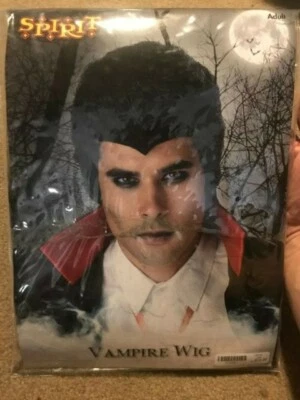 Peluca Spirit Vampiro Negra Adulto OSFM - NUEVO EN PAQUETE - 01258631 Foto 1 de 4