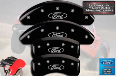 Cubiertas de pinza de disco de freno MGP 2002 2003 2004 "Ford" Focus SVT delanteras + traseras negras Foto 1 de 4