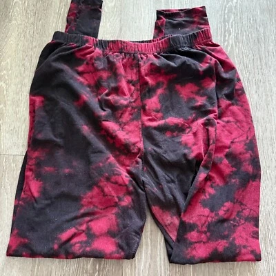 Leggings góticos grunge salón sin marca para mujer - talla L negros rojos Foto 1 de 4